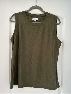 Velvet Olive Sleeveless Crewneck Tank